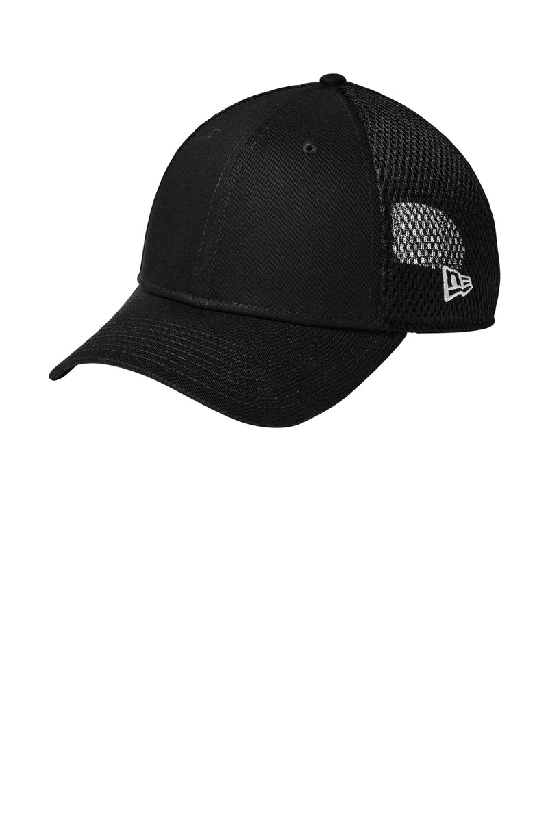 New Era Snapback Contrast Front Mesh Cap - Flag Black/ Black