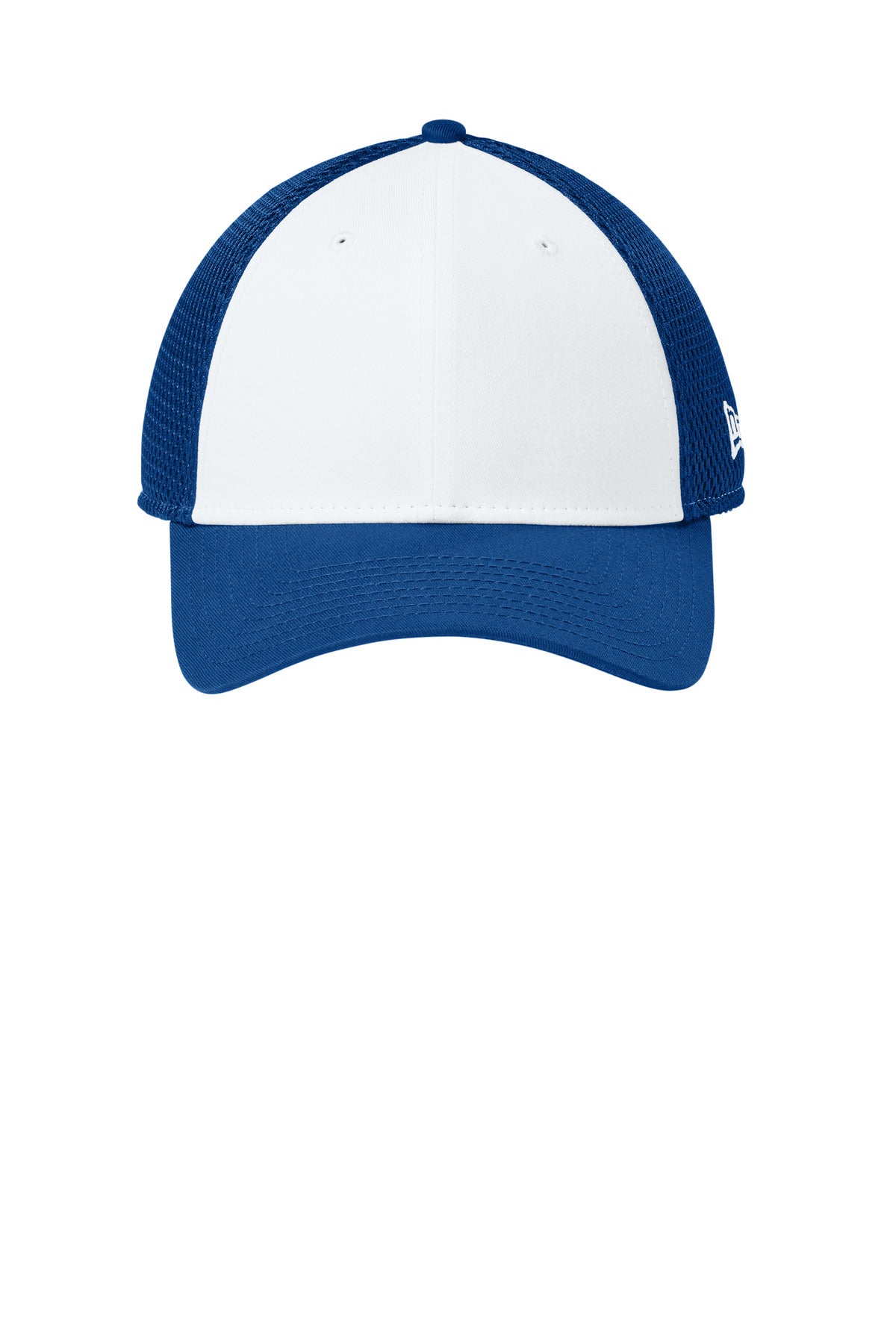 New Era Snapback Contrast Front Mesh Cap - Flag White/ Royal