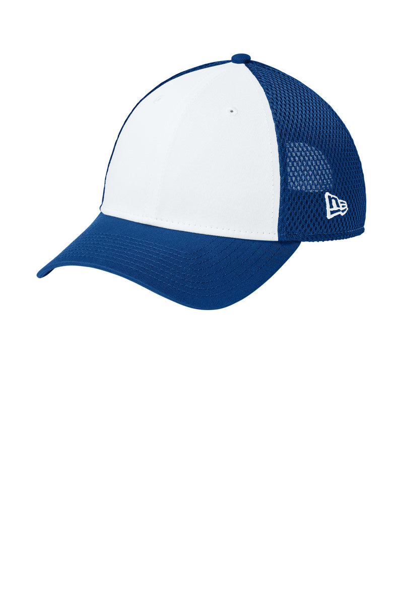 New Era Snapback Contrast Front Mesh Cap - Flag White/ Royal