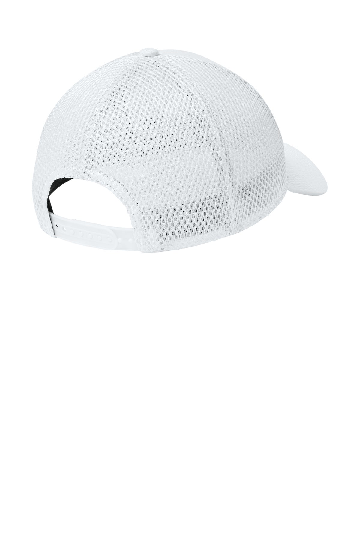 New Era Snapback Contrast Front Mesh Cap - Flag White/ White