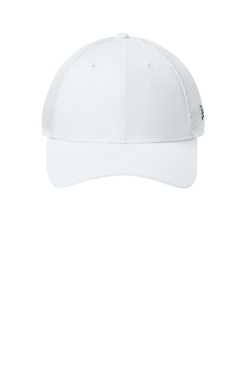 New Era Snapback Contrast Front Mesh Cap - Flag White/ White