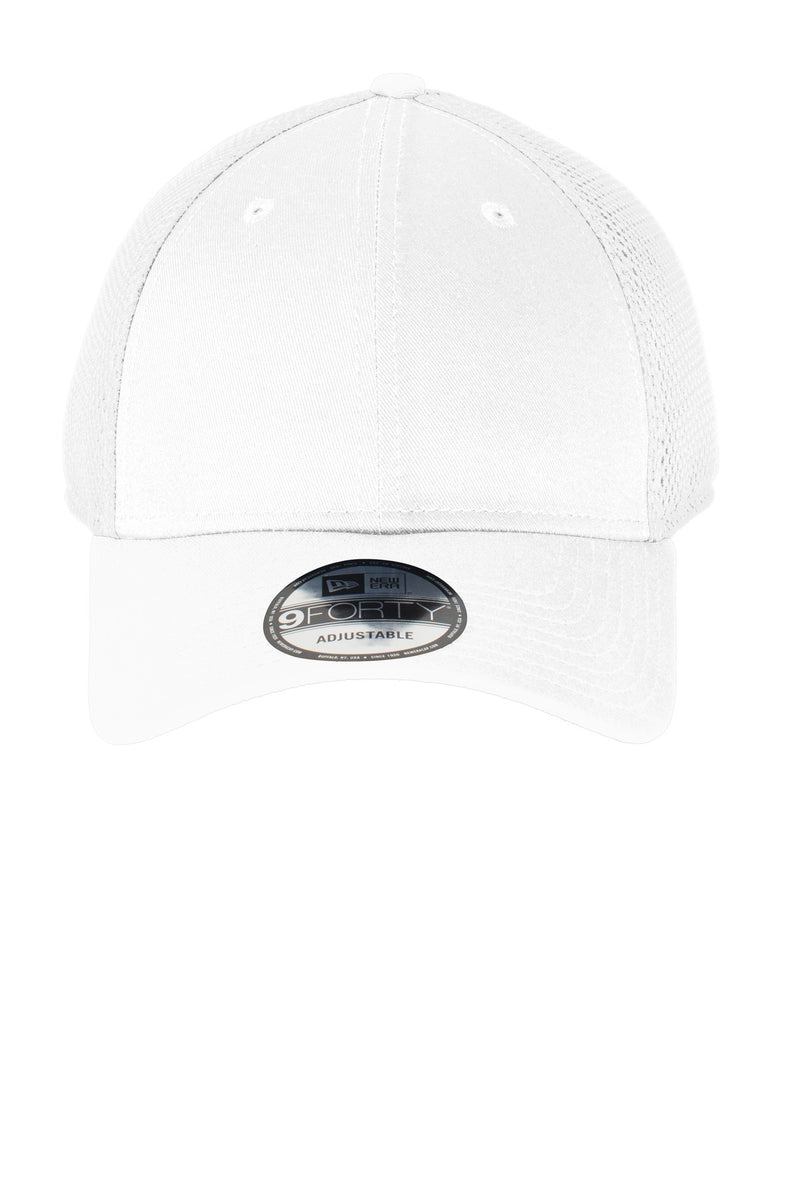 New Era Snapback Contrast Front Mesh Cap - White/ White