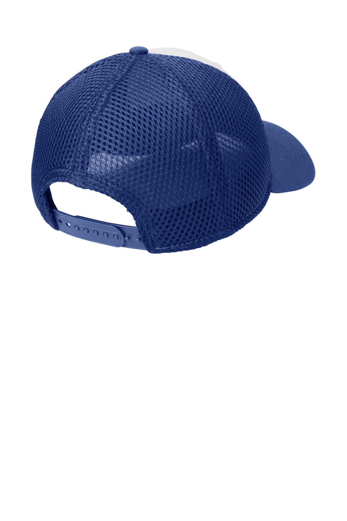 New Era Snapback Contrast Front Mesh Cap - White/ Royal