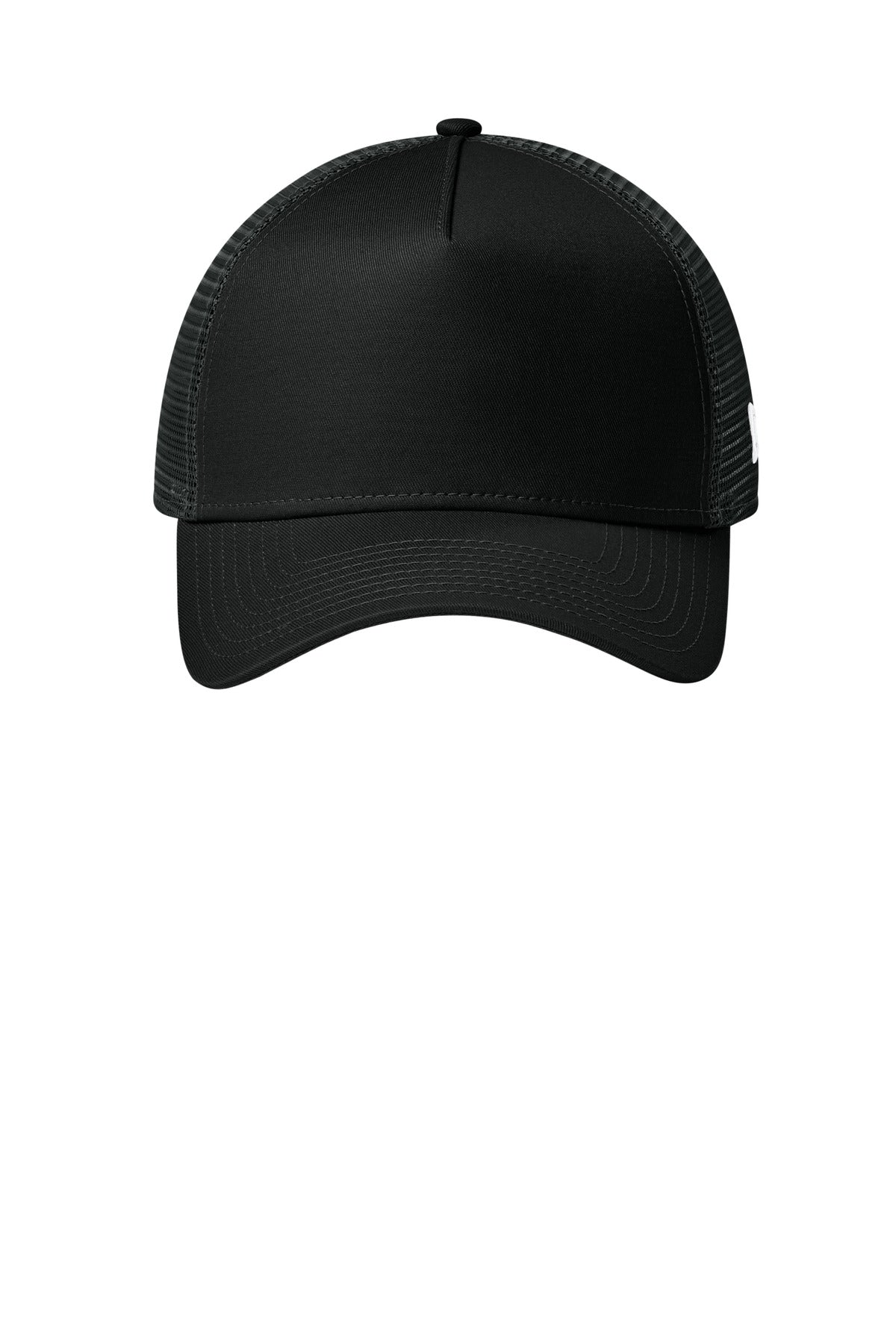 New Era Snapback Trucker Cap - Flag Black/ Black