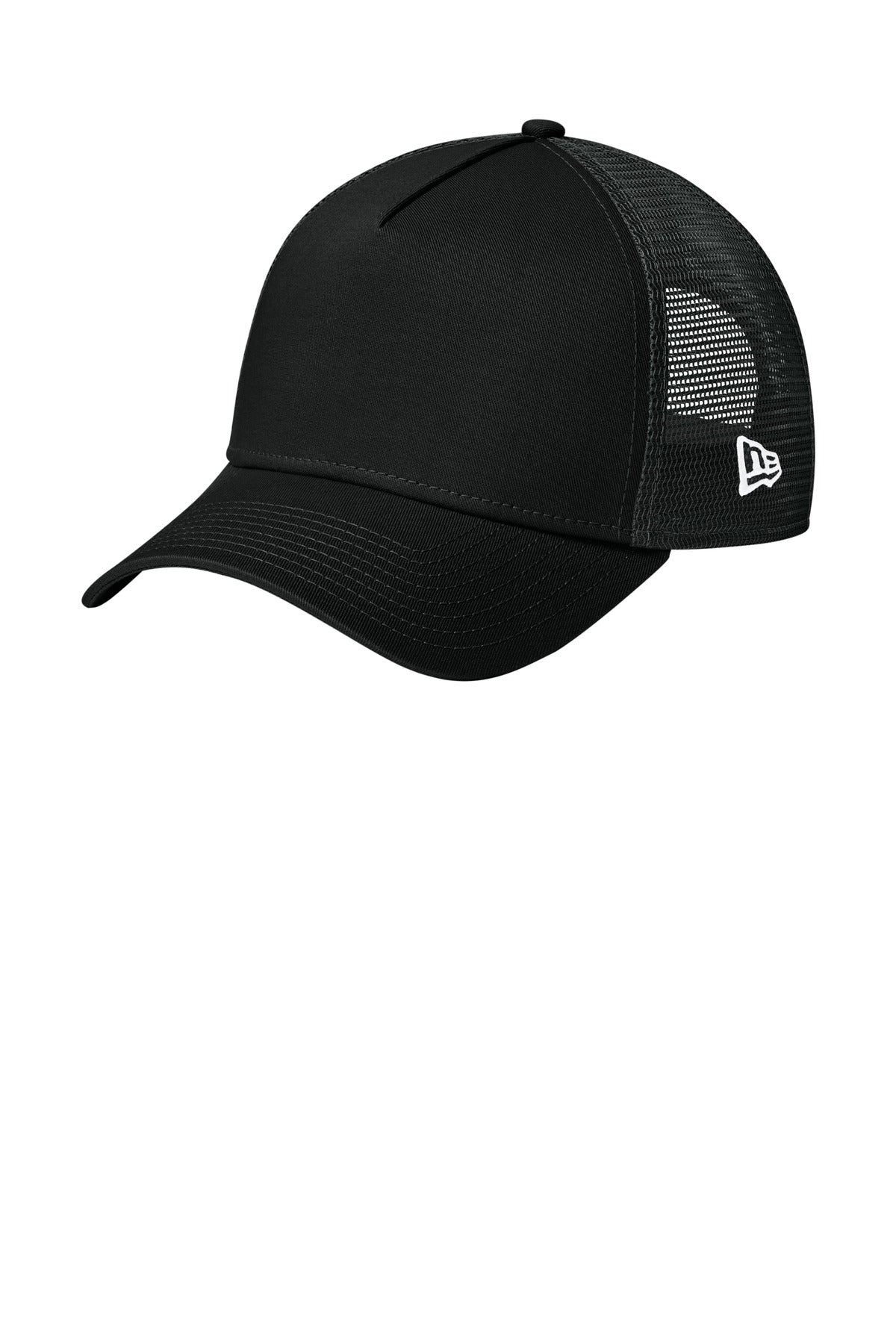 New Era Snapback Trucker Cap - Flag Black/ Black