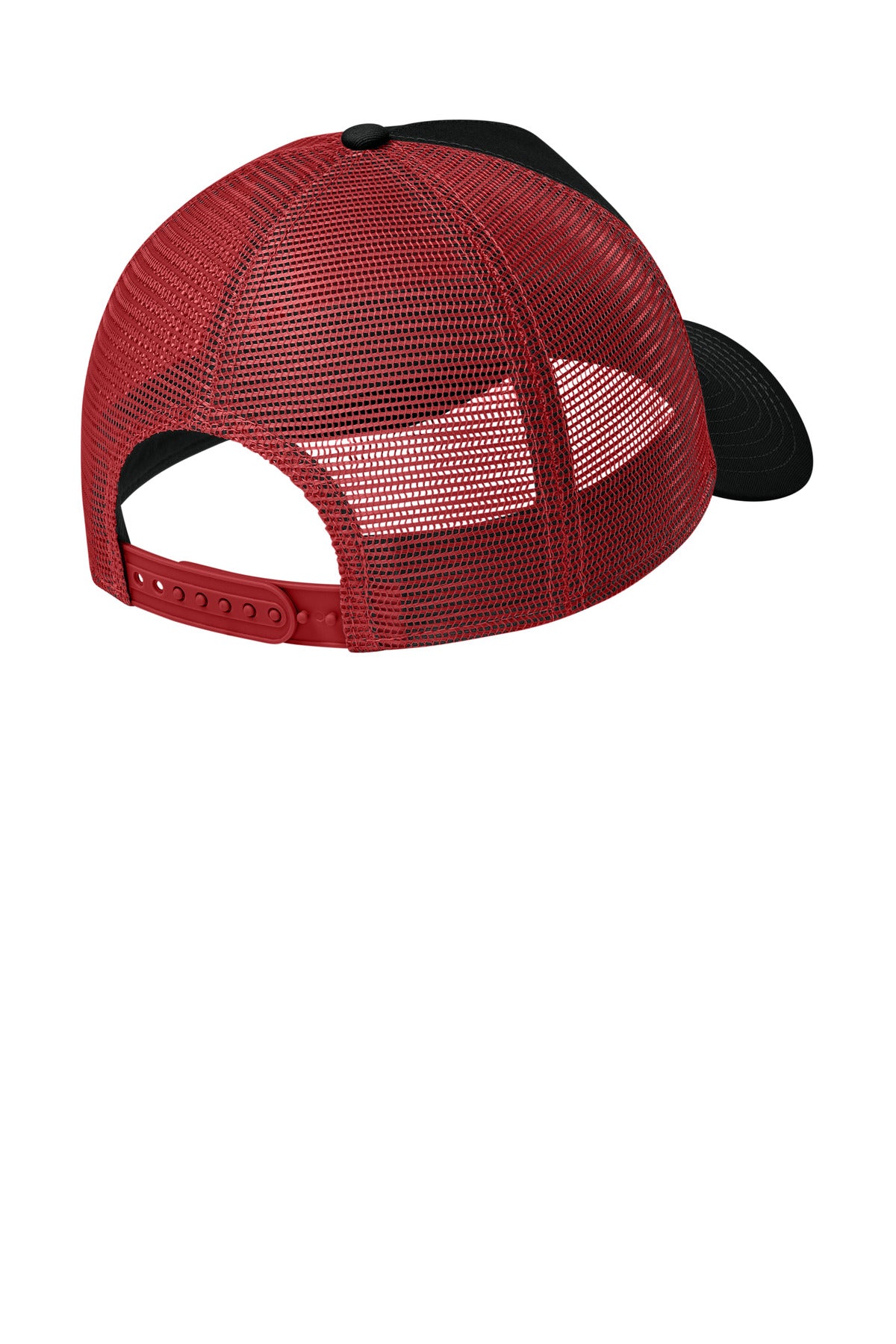 New Era Snapback Trucker Cap - Flag Black/ Scarlet
