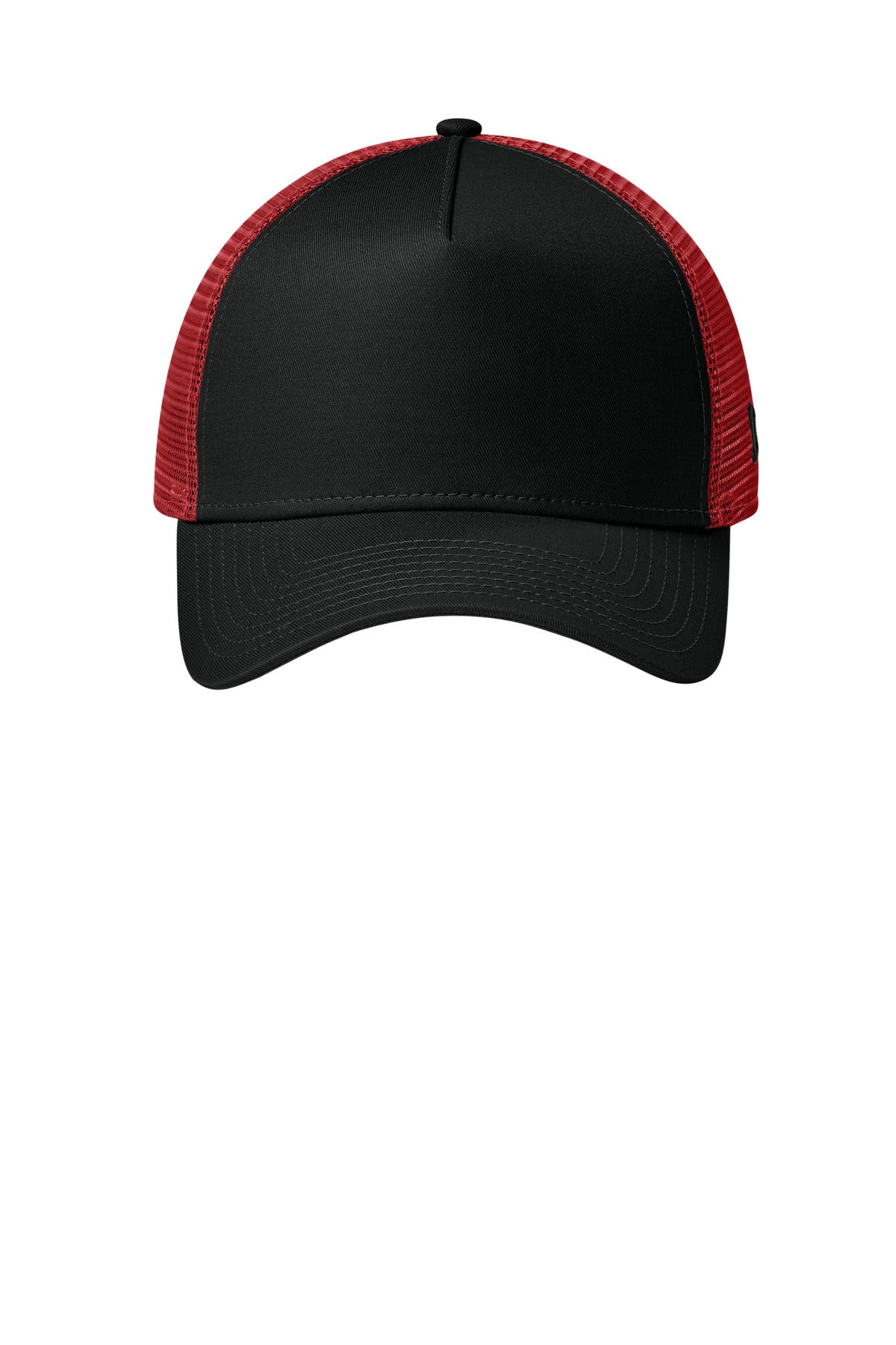 New Era Snapback Trucker Cap - Flag Black/ Scarlet