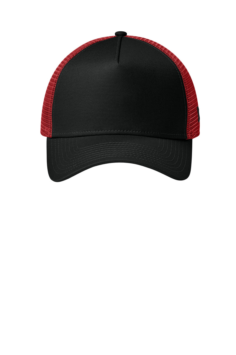 New Era Snapback Trucker Cap - Flag Black/ Scarlet