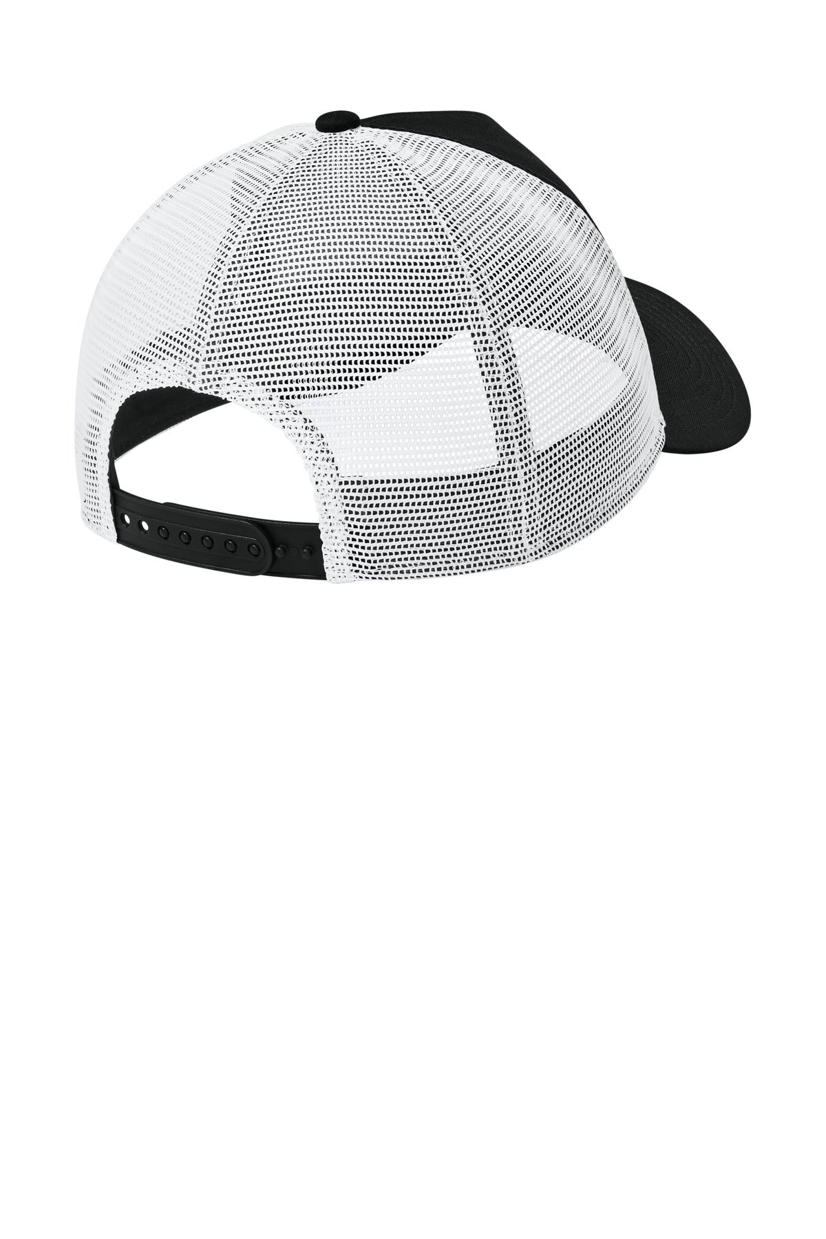 New Era Snapback Trucker Cap - Flag Black/ White
