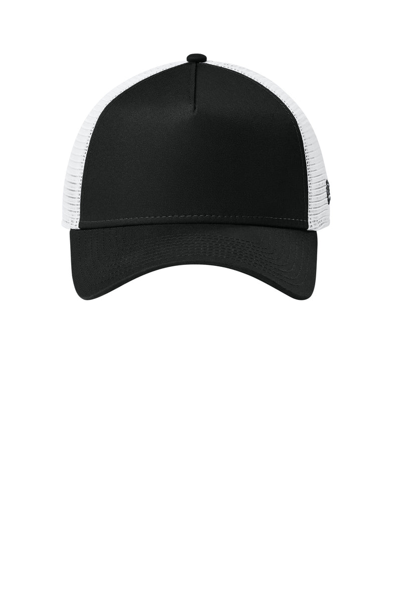 New Era Snapback Trucker Cap - Flag Black/ White