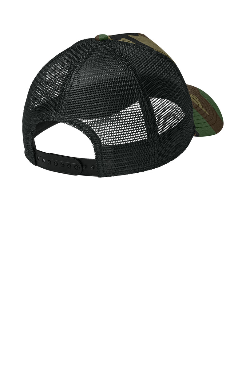 New Era Snapback Trucker Cap - Flag Camo/ Black