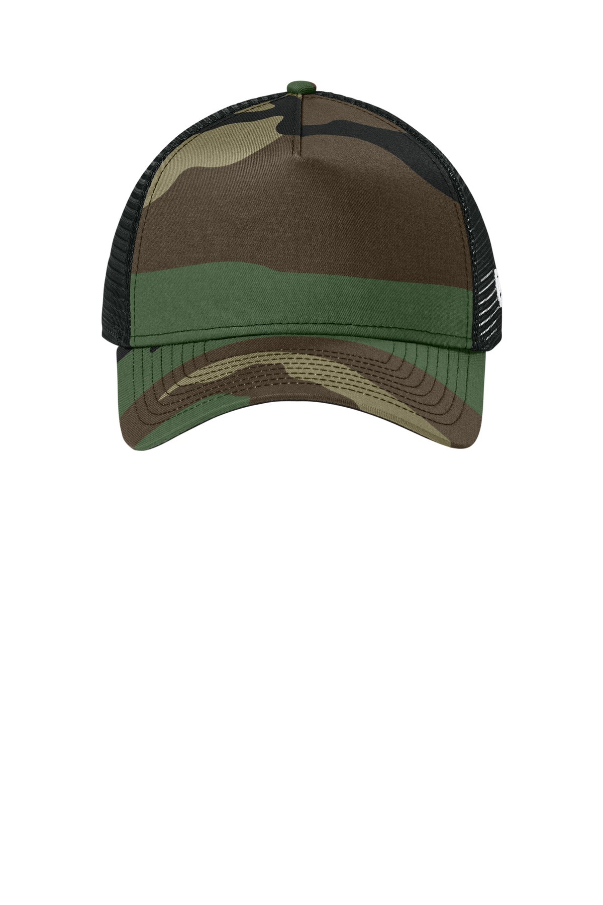 New Era Snapback Trucker Cap - Flag Camo/ Black