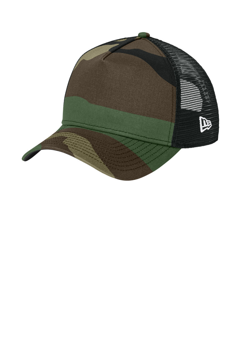 New Era Snapback Trucker Cap - Flag Camo/ Black