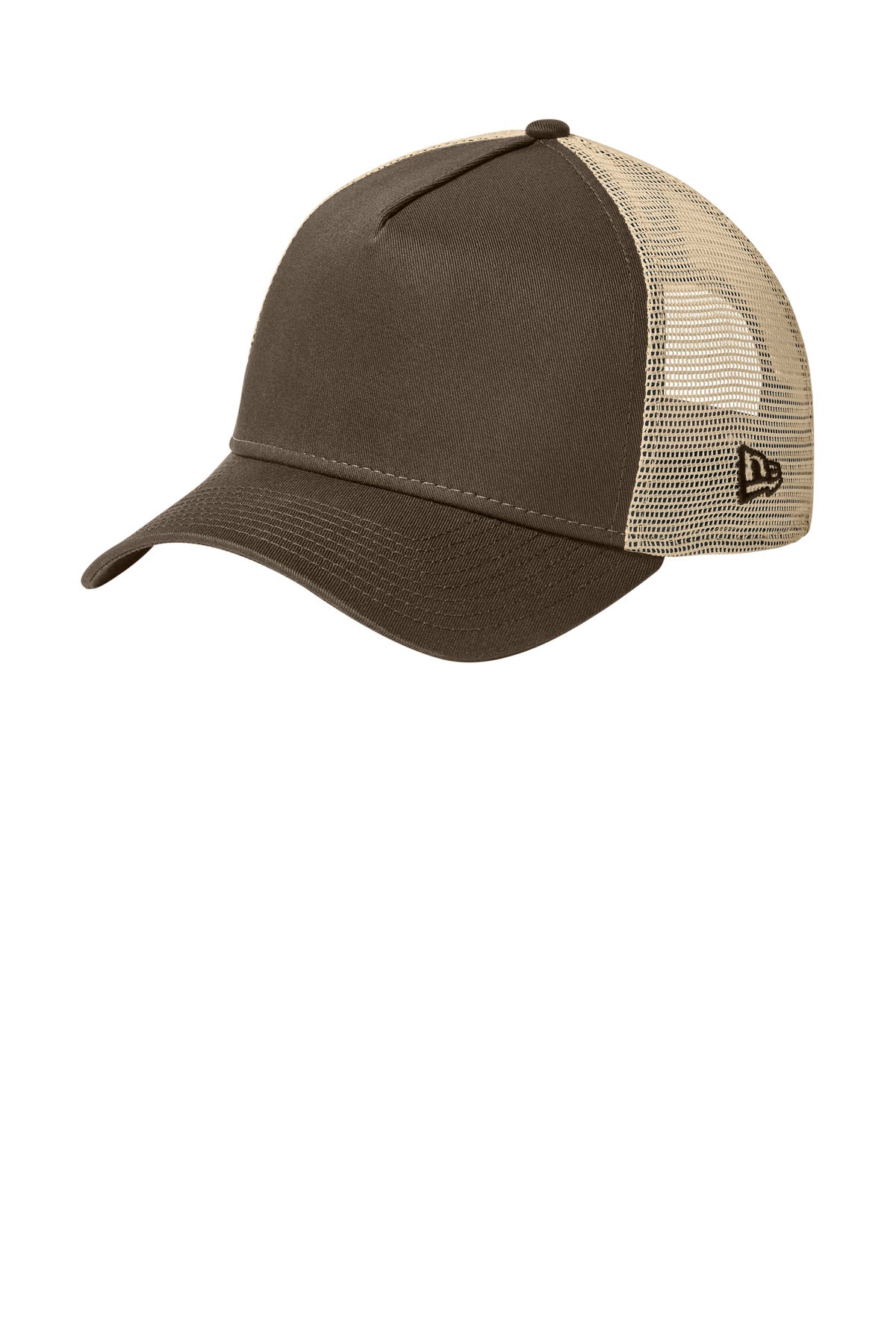 New Era Snapback Trucker Cap - Flag Chocolate/ Khaki