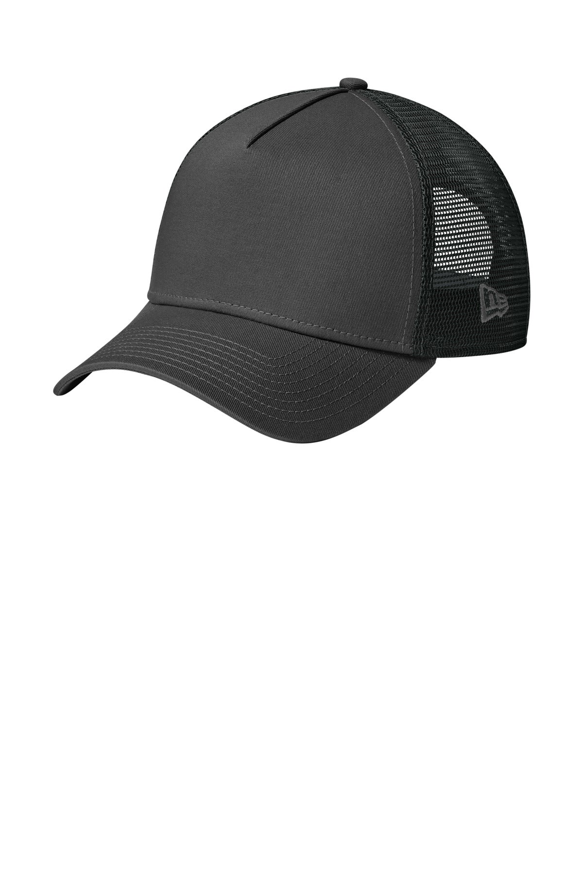 New Era Snapback Trucker Cap - Flag Graphite/ Black