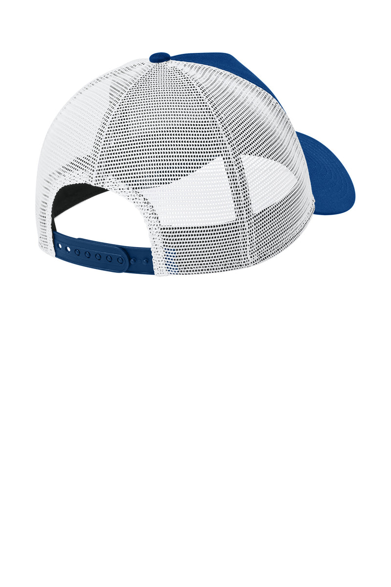 New Era Snapback Trucker Cap - Flag Royal/ White