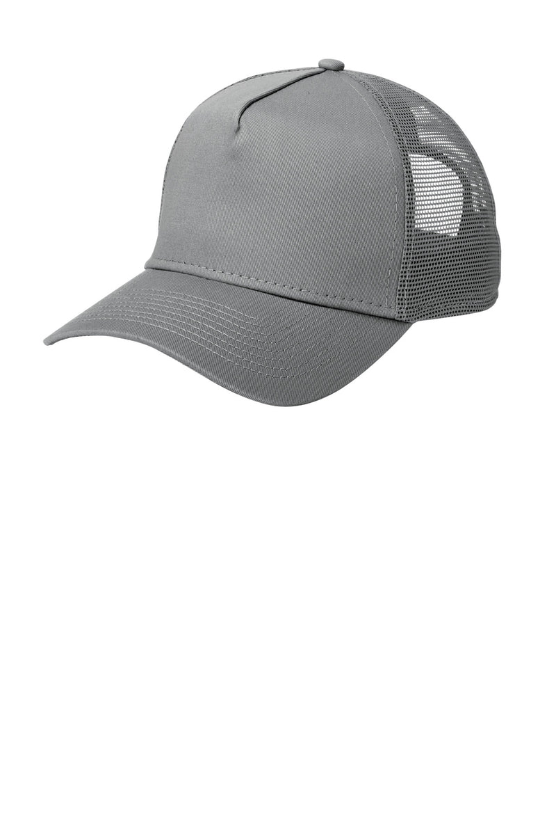 New Era Snapback Trucker Cap - Grey/ Grey