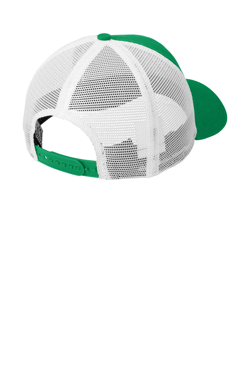 New Era Snapback Trucker Cap - Kelly/ White