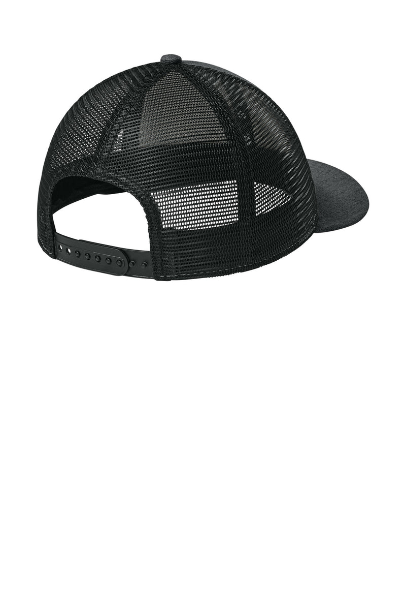 New Era   Snapback Low Profile Trucker Cap - Flag Heather Graphite/ Black