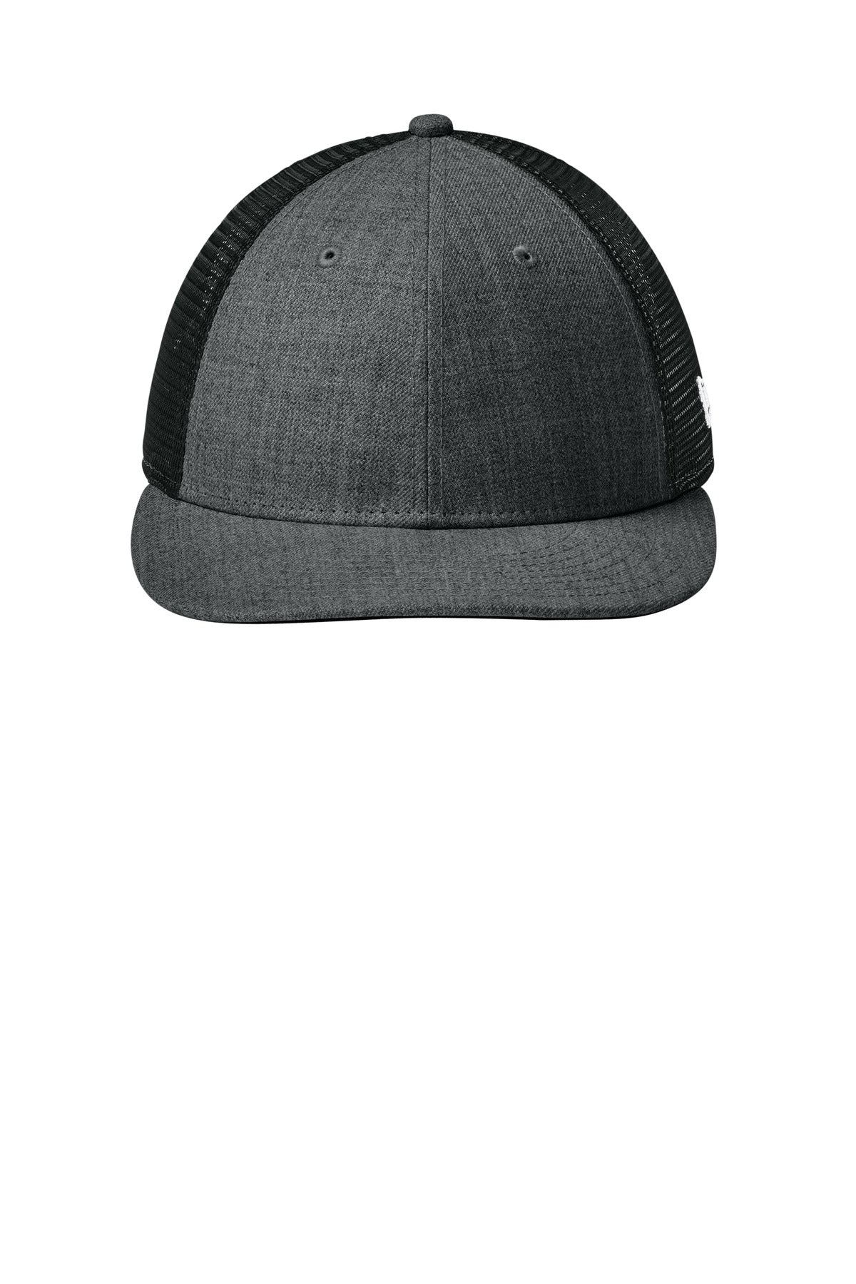 New Era   Snapback Low Profile Trucker Cap - Flag Heather Graphite/ Black