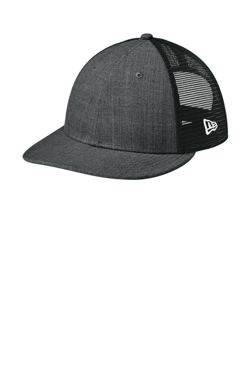 New Era   Snapback Low Profile Trucker Cap - Flag Heather Graphite/ Black