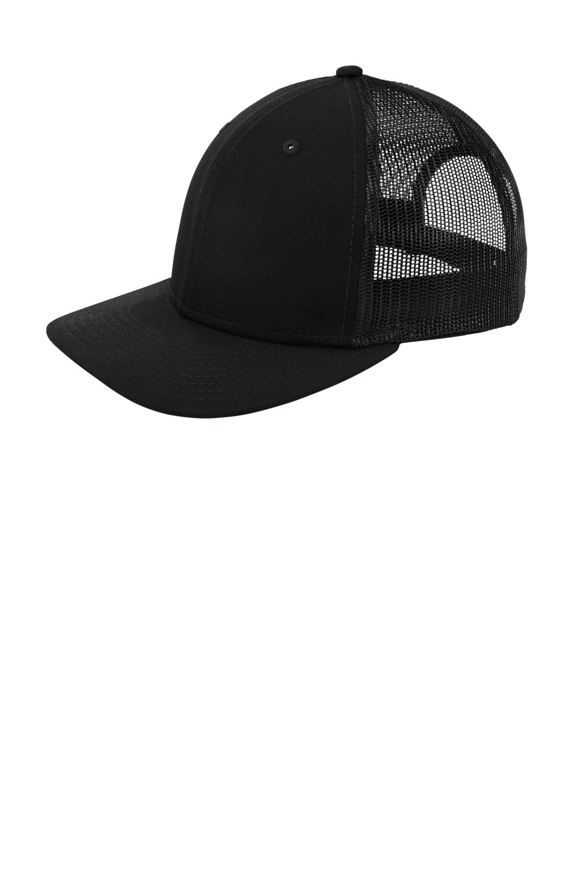 New Era   Snapback Low Profile Trucker Cap - Black