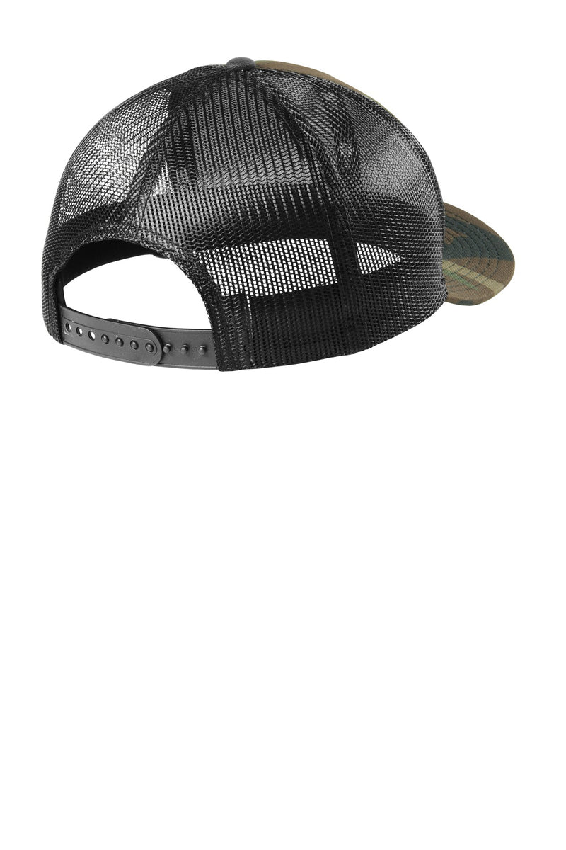 New Era   Snapback Low Profile Trucker Cap - Camo/ Black