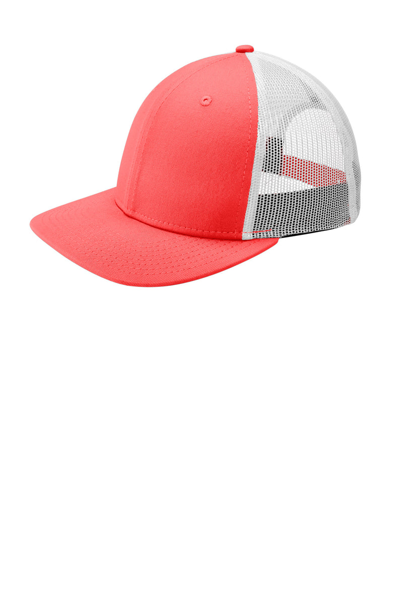 New Era   Snapback Low Profile Trucker Cap - Coral/ White
