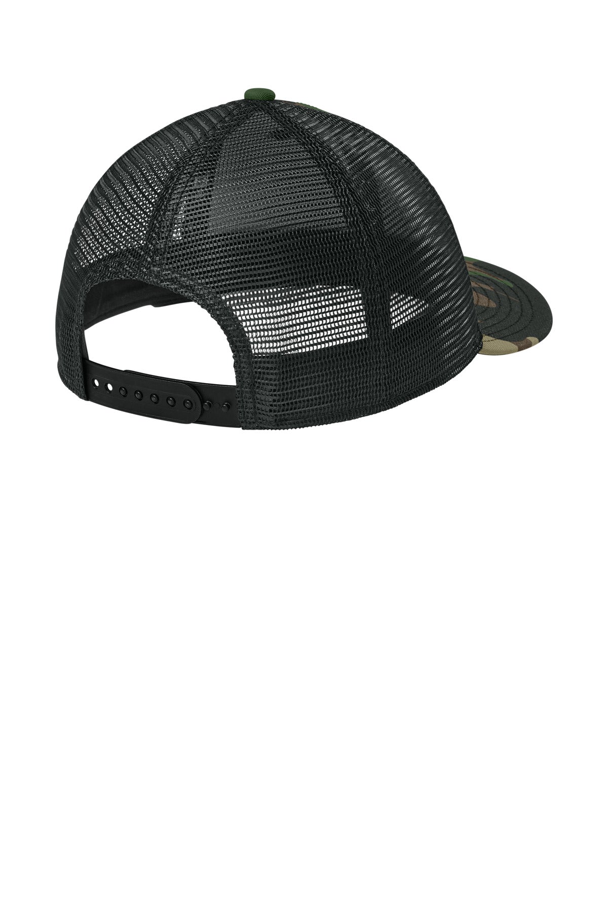 New Era   Snapback Low Profile Trucker Cap - Flag Camo/ Black