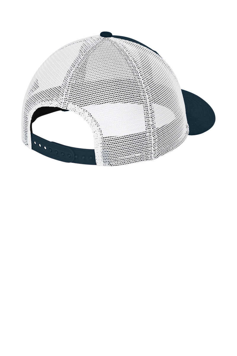 New Era   Snapback Low Profile Trucker Cap - Flag Deep Navy/ White
