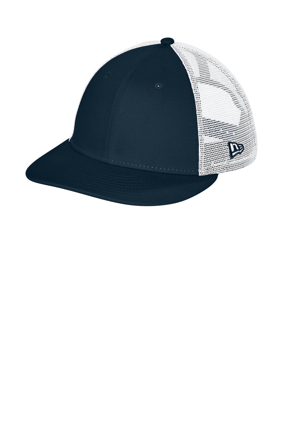 New Era   Snapback Low Profile Trucker Cap - Flag Deep Navy/ White