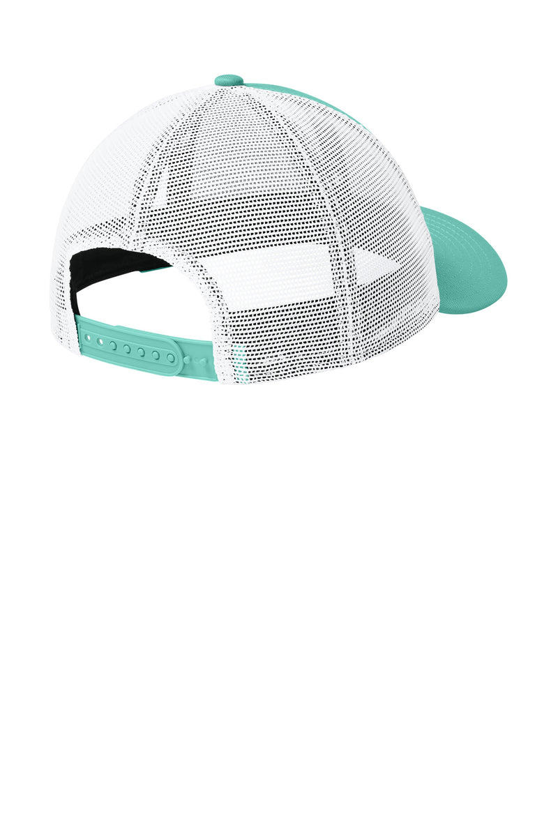New Era   Snapback Low Profile Trucker Cap - Flag Mint/ White
