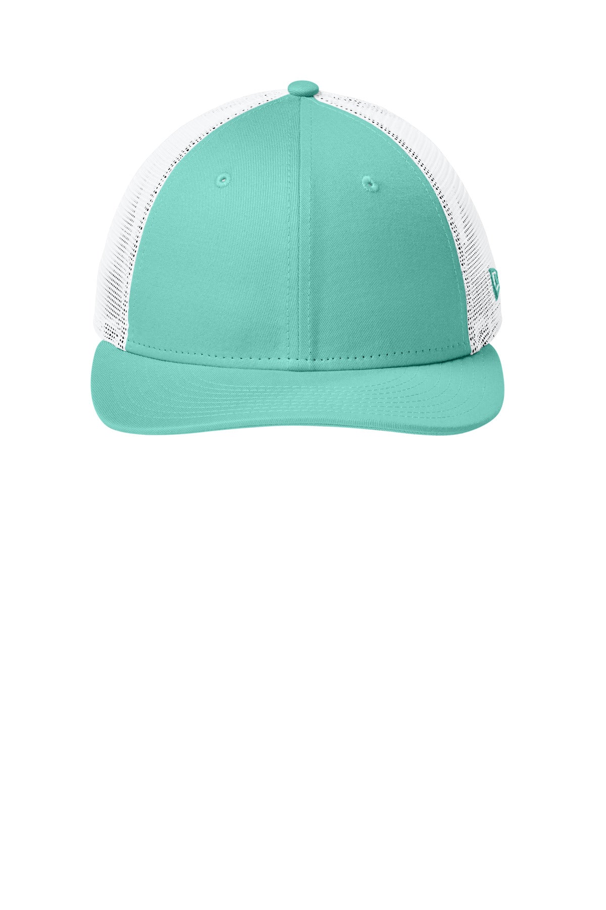 New Era   Snapback Low Profile Trucker Cap - Flag Mint/ White