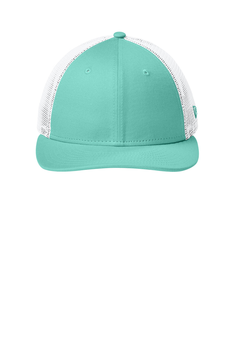 New Era   Snapback Low Profile Trucker Cap - Flag Mint/ White