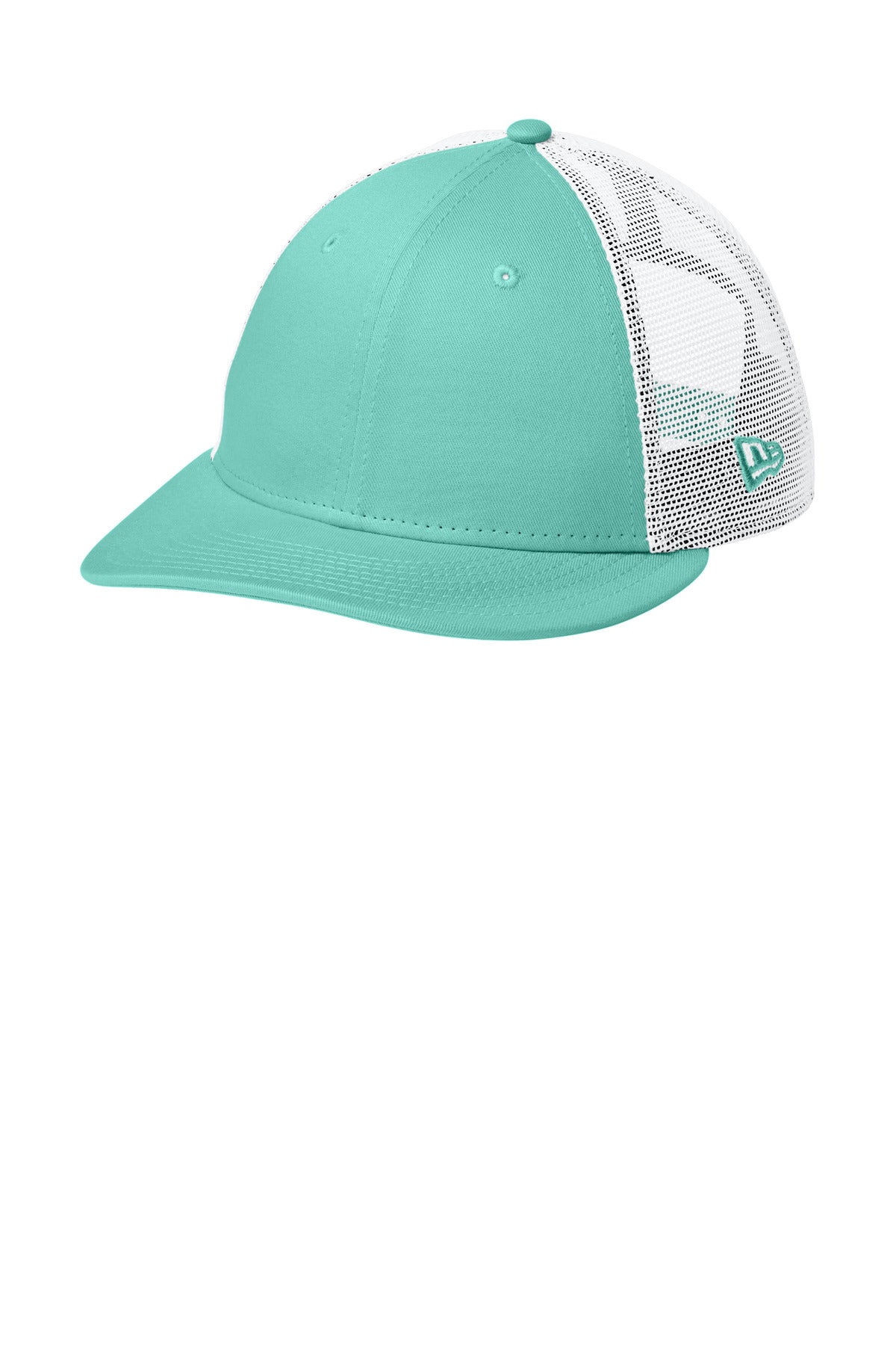 New Era   Snapback Low Profile Trucker Cap - Flag Mint/ White
