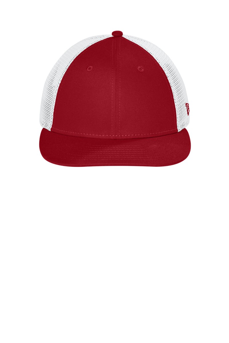 New Era   Snapback Low Profile Trucker Cap - Flag Scarlet/ White