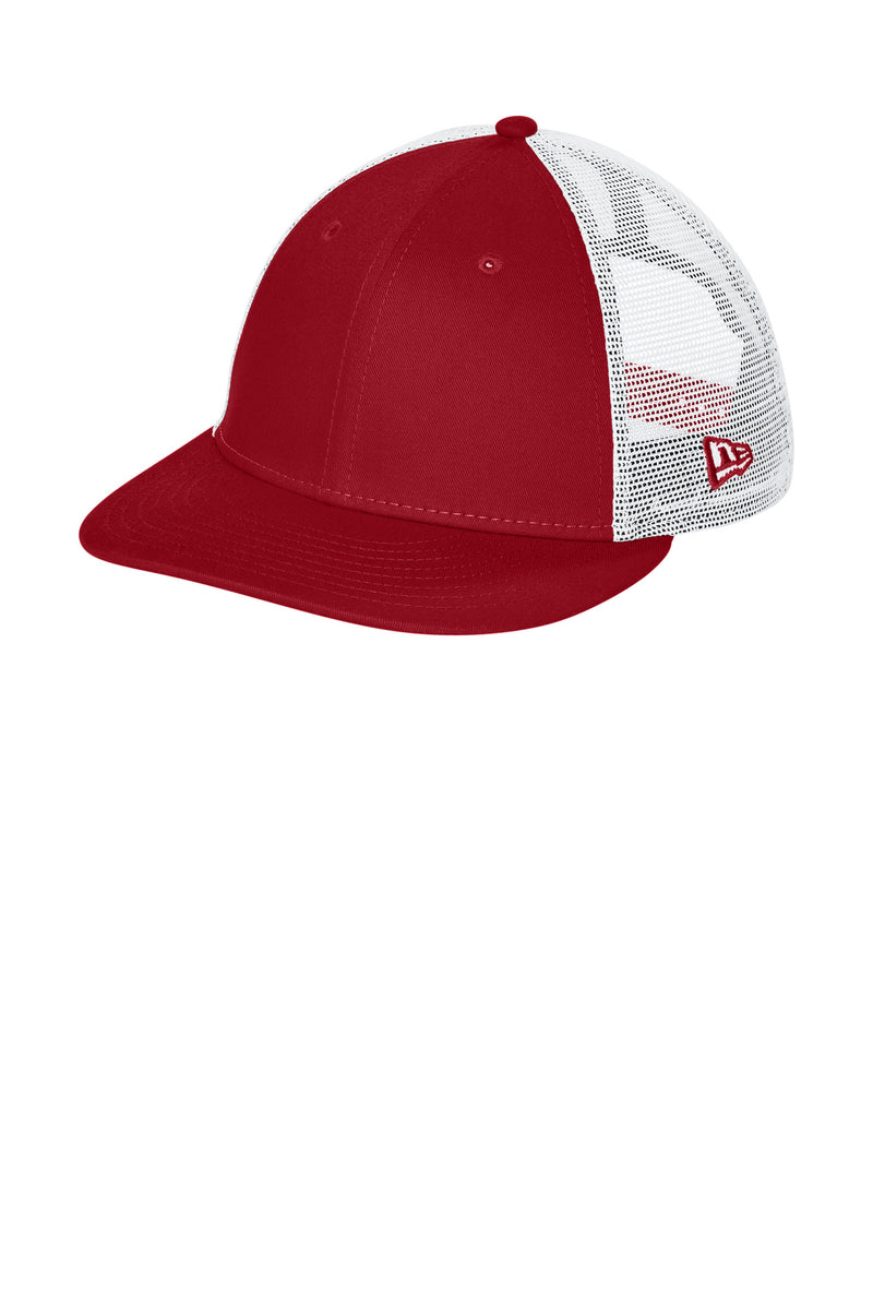 New Era   Snapback Low Profile Trucker Cap - Flag Scarlet/ White