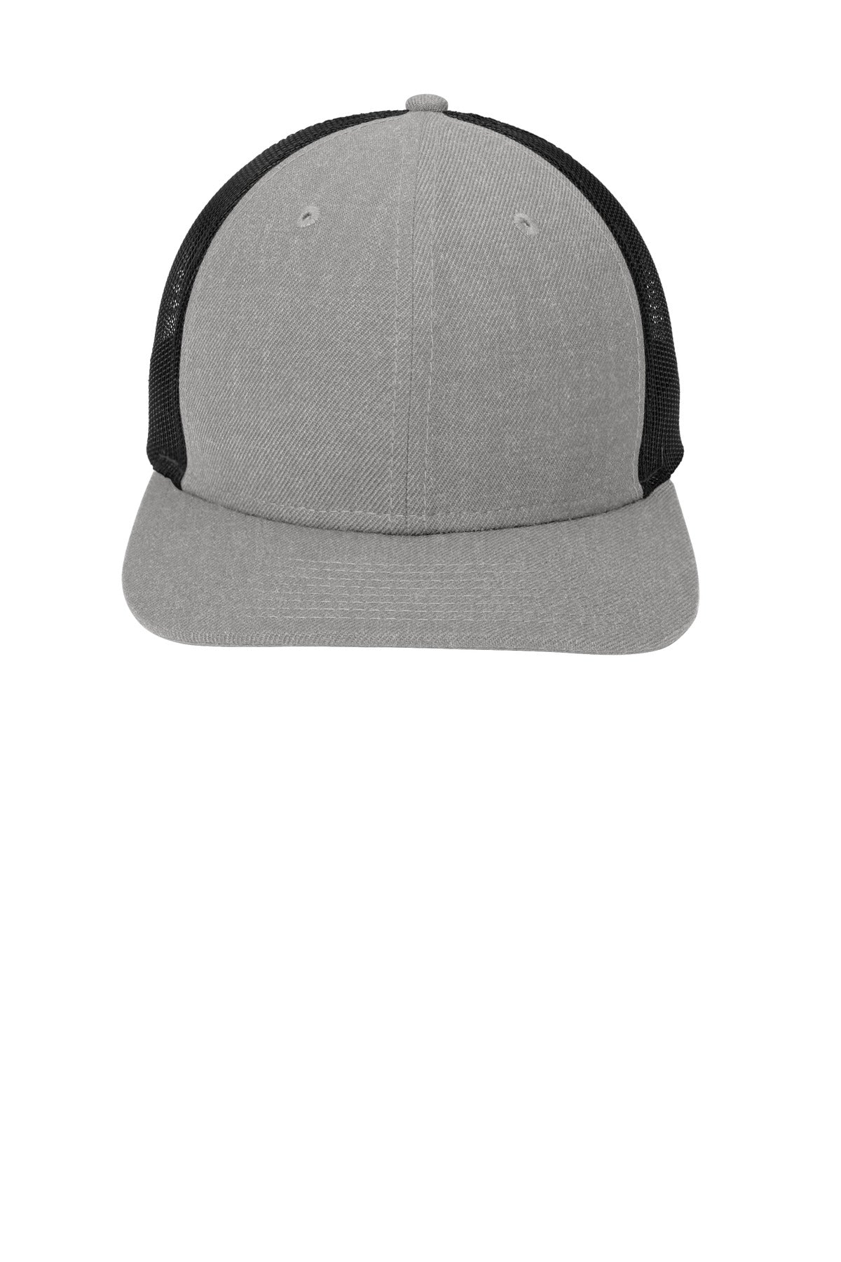 New Era   Snapback Low Profile Trucker Cap - Heather Grey/ Black