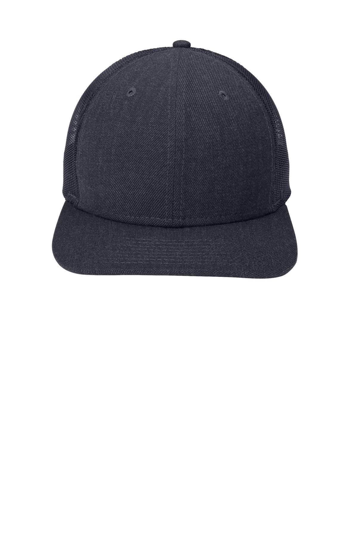 New Era   Snapback Low Profile Trucker Cap - Heather Navy/ Navy