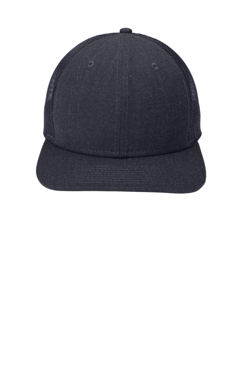 New Era   Snapback Low Profile Trucker Cap - Heather Navy/ Navy