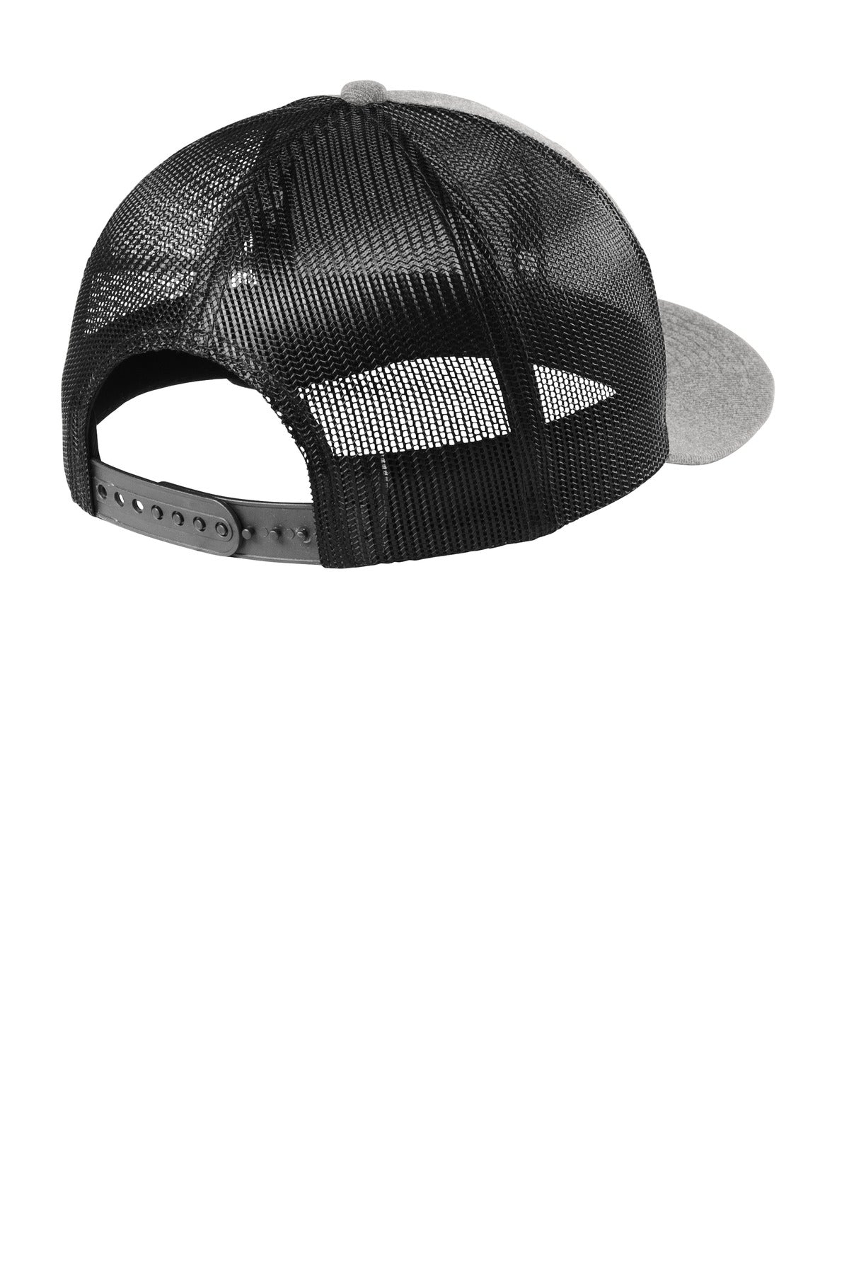 New Era   Snapback Low Profile Trucker Cap - Heather Grey/ Black