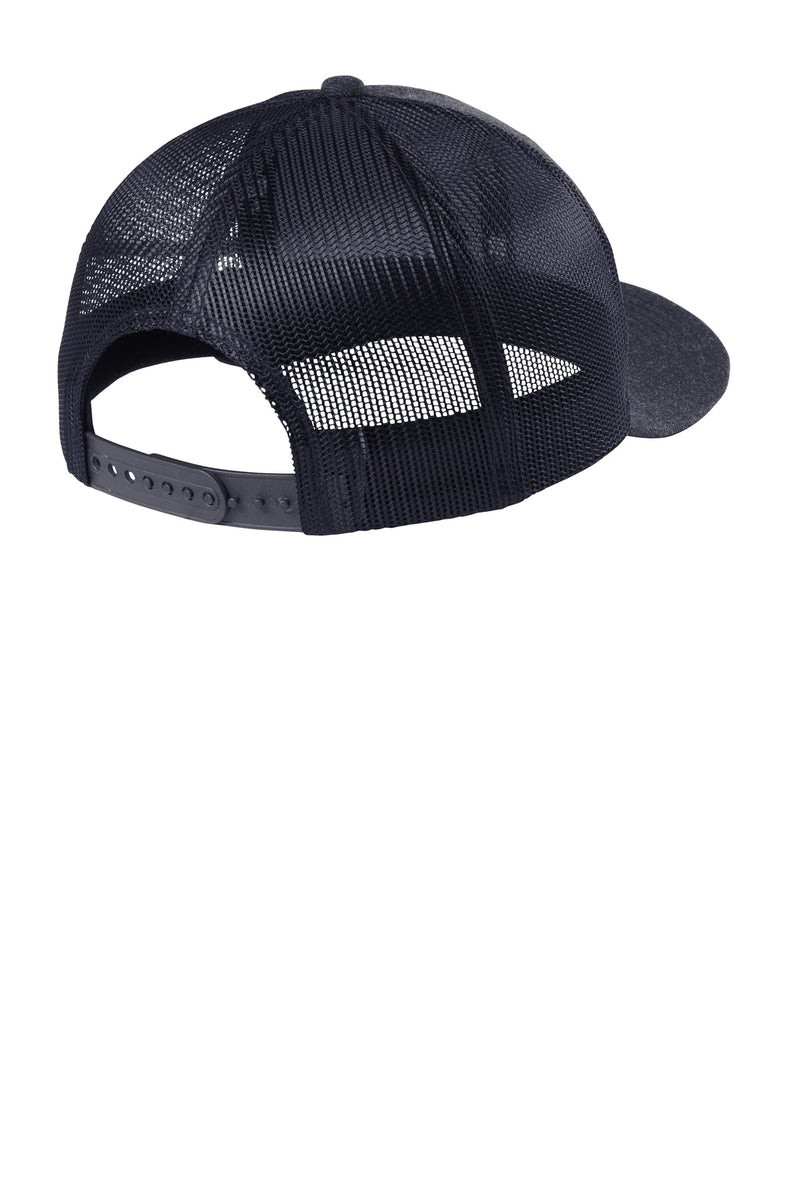 New Era   Snapback Low Profile Trucker Cap - Heather Navy/ Navy