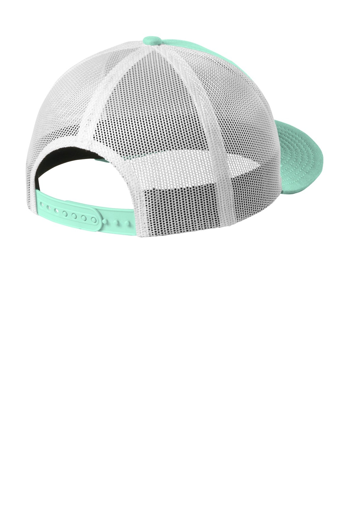 New Era   Snapback Low Profile Trucker Cap - Mint/ White