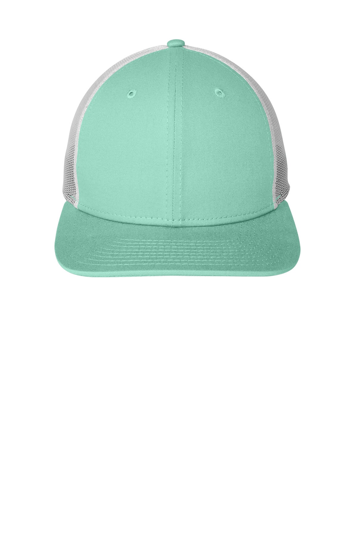 New Era   Snapback Low Profile Trucker Cap - Mint/ White