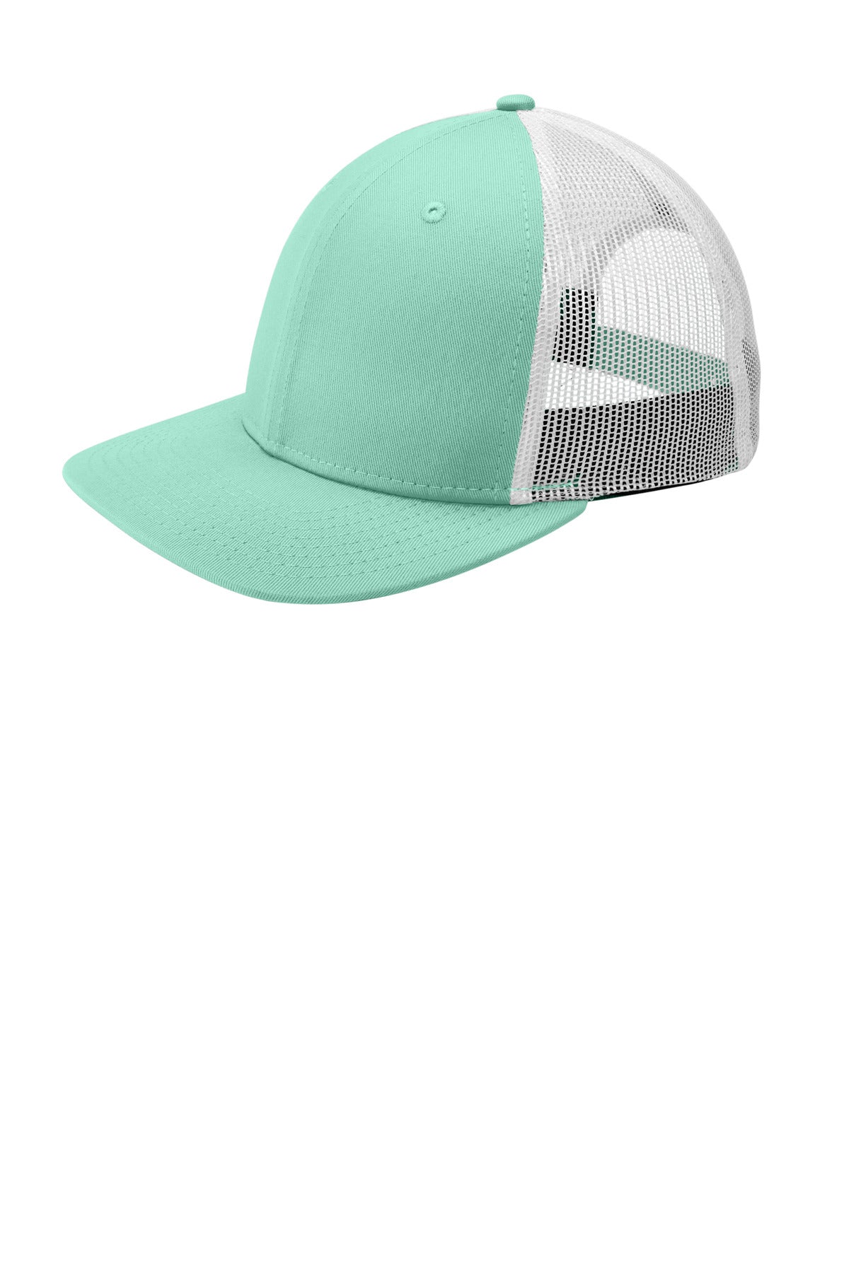 New Era   Snapback Low Profile Trucker Cap - Mint/ White