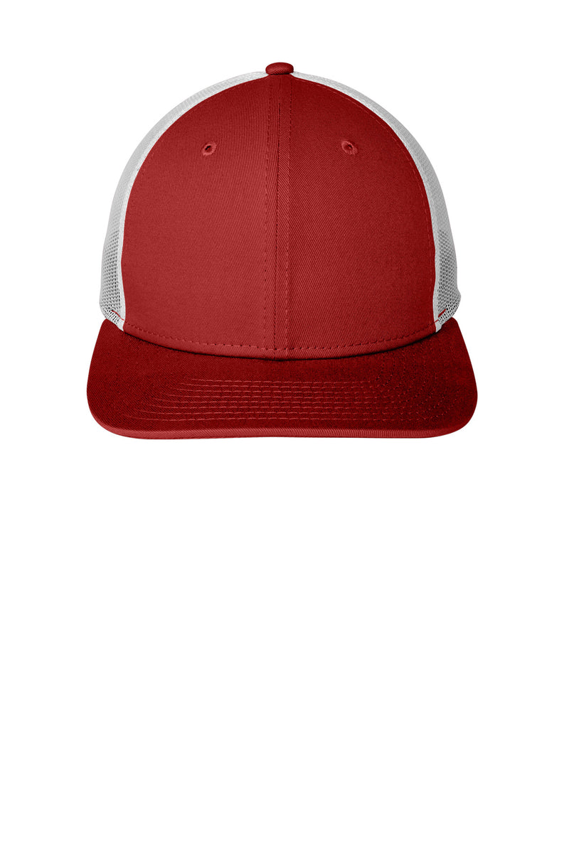 New Era   Snapback Low Profile Trucker Cap - Scarlet/ White