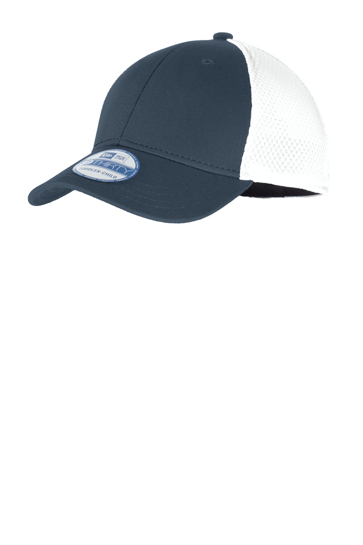 New Era Youth Stretch Mesh Cap - Deep Navy/ White