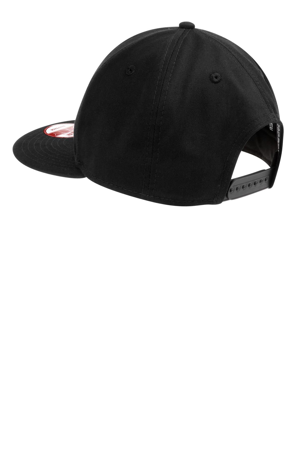 New Era - Flat Bill Snapback Cap - Black
