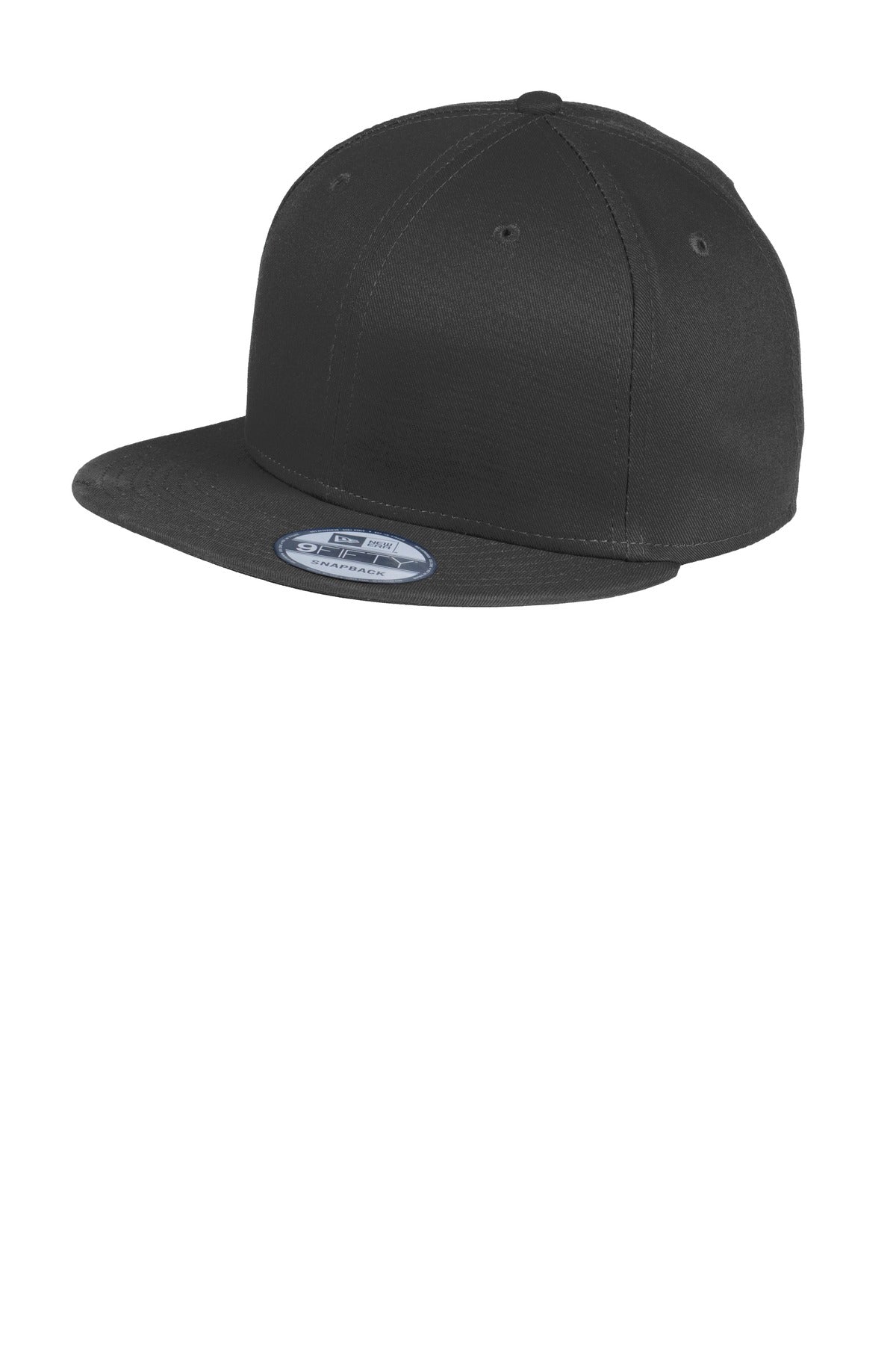 New Era - Flat Bill Snapback Cap - Black