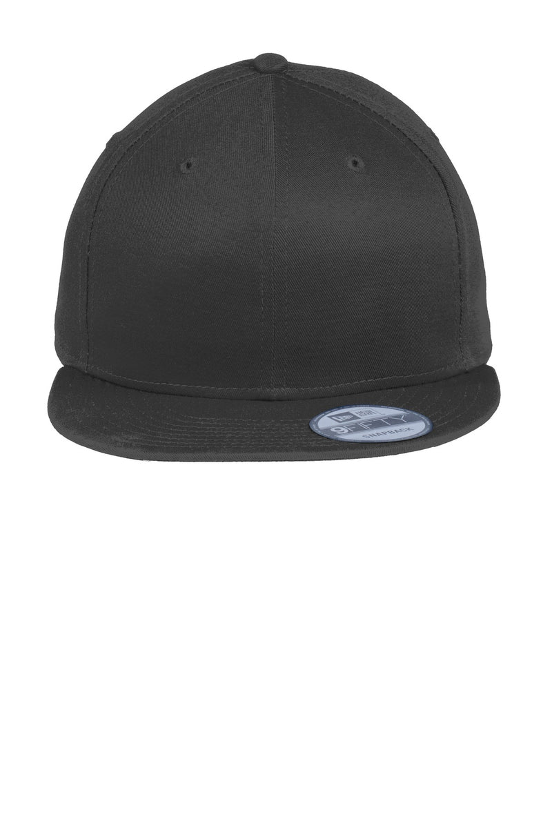 New Era - Flat Bill Snapback Cap - Black